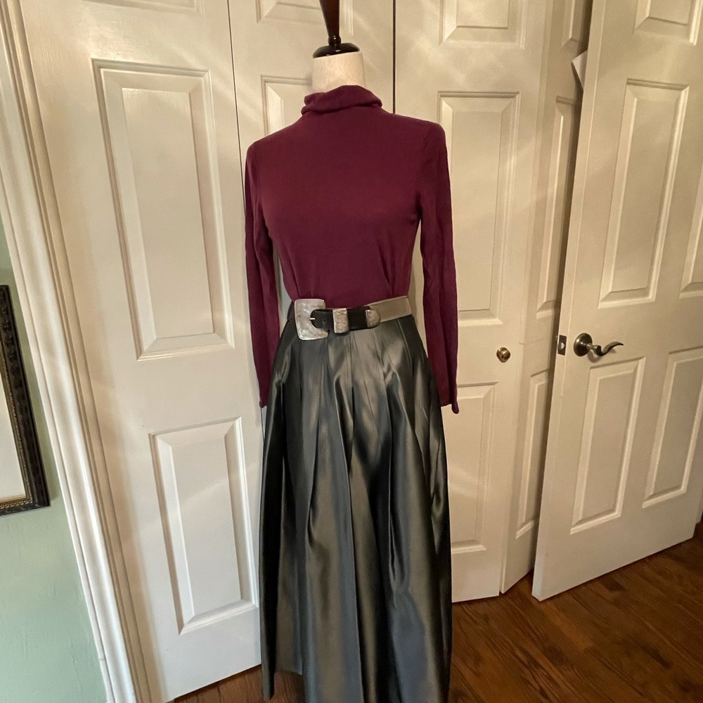 Eileen Fisher Purple Turtleneck Sweater - Picture 2 of 8